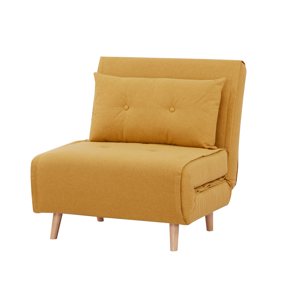 Haru Single Sofa Bed Yellow The King Oak