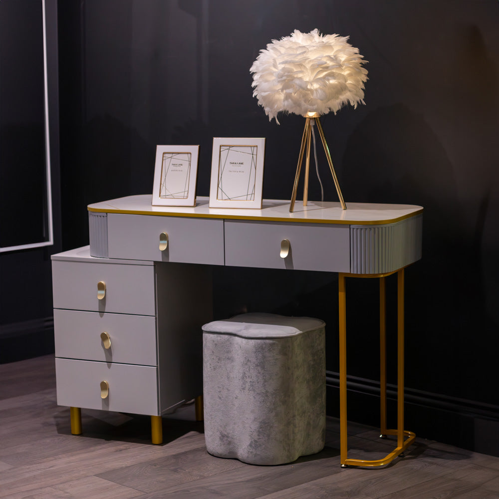 Nadia Dressing Table Set Grey The King Oak Nadia Dressing Table Set Grey The King Oak