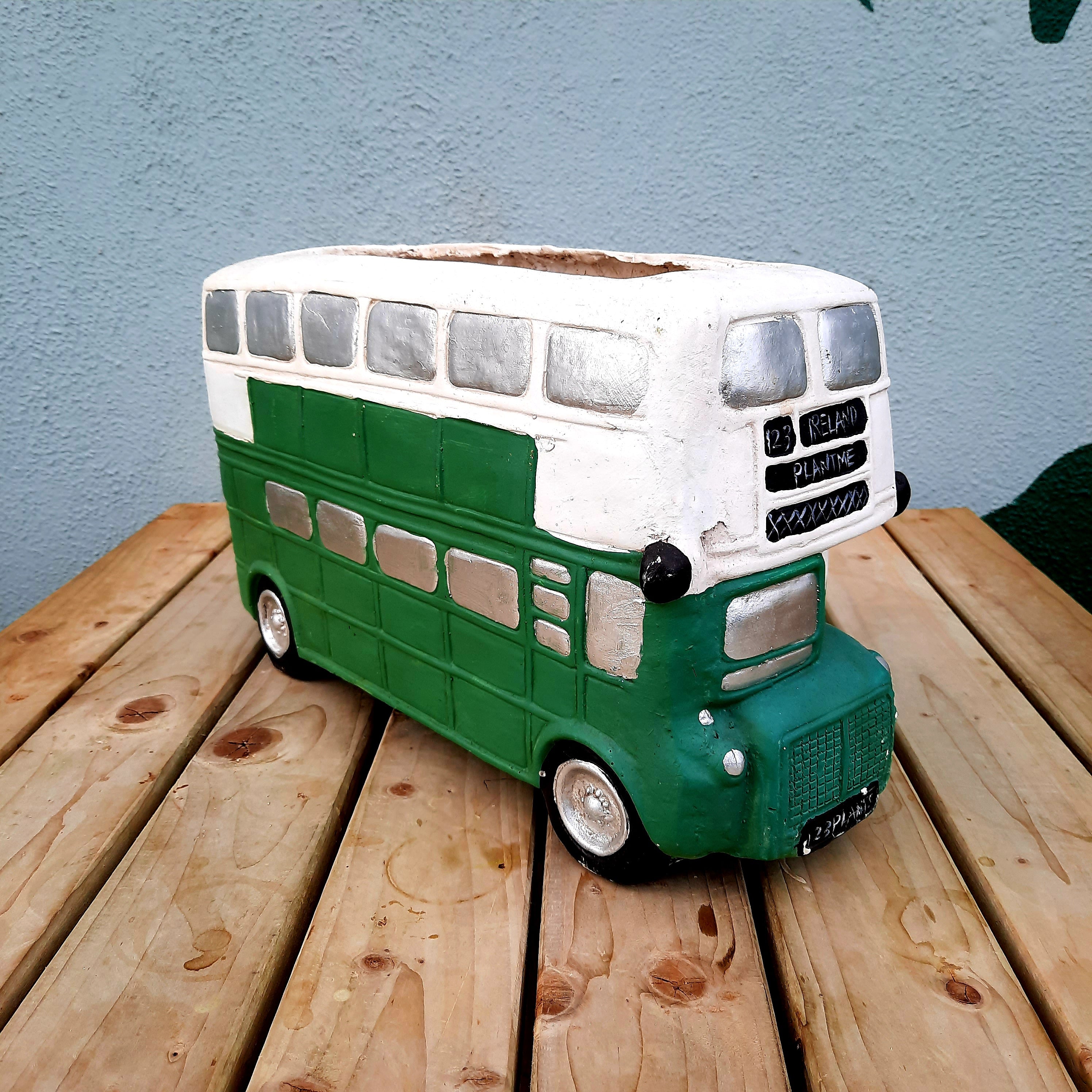 bus plant pot Green Bus Plant Pot – The King Oak